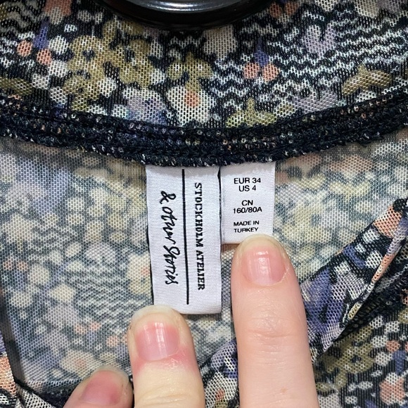 & Other Stories Mesh Long Sleeve - Picture 6 of 8